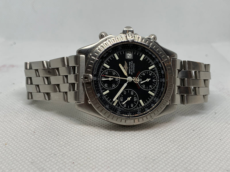 Breitling Blackbird Chronomat Blackbird A13350 Steel 40 mm Black Arabic Dial Automatic Men