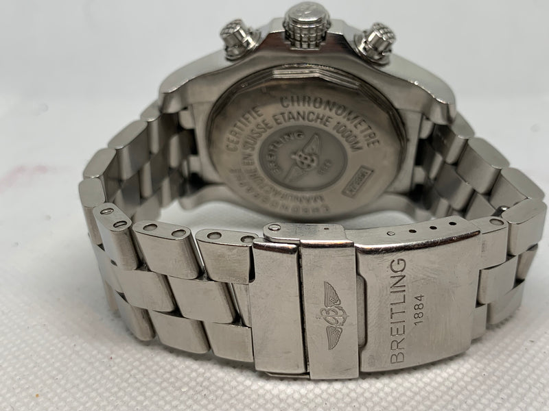 Breitling Avenger Seawolf Chrono 45 mm Black Dial Box Bracelet Stainless Steel