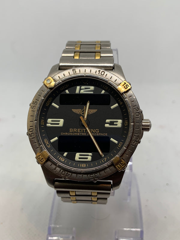Breitling Aerospace F75362 40mm Blue Dial Titanium Box