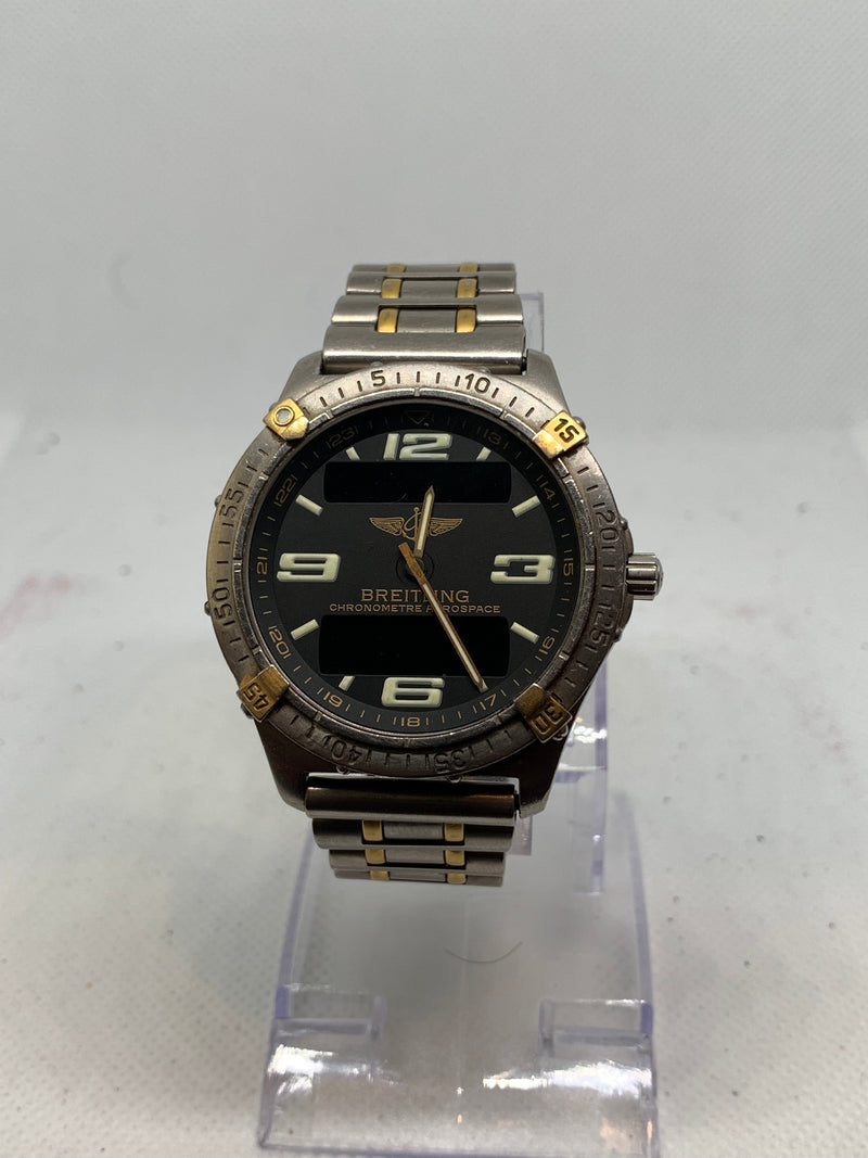 Breitling Aerospace F75362 40mm Blue Dial Titanium Box