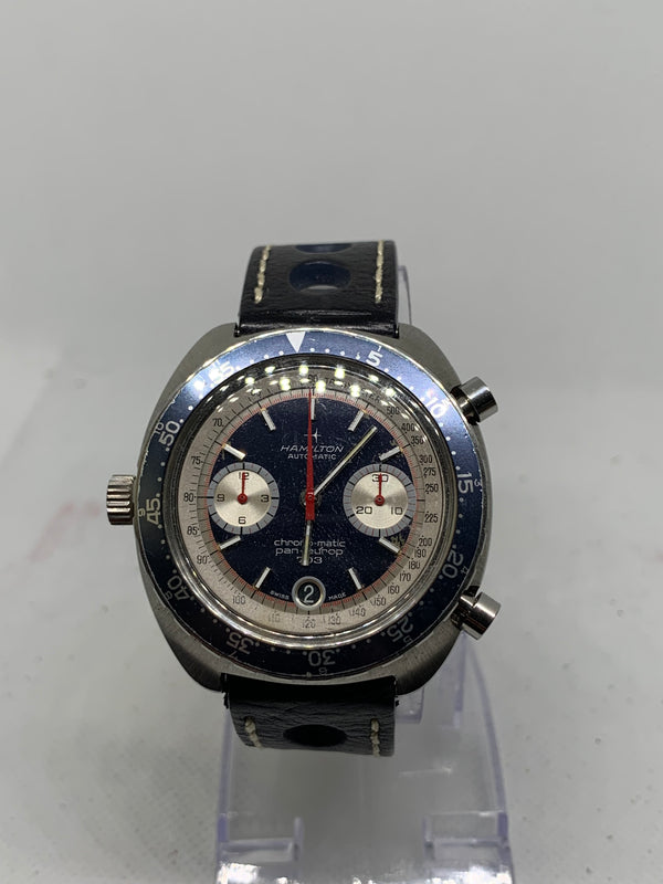 Hamilton Pan Europ 1969 Automatic Chrono-Matic Pan Europ 703 Chronograph RARE Heuer Cal.11