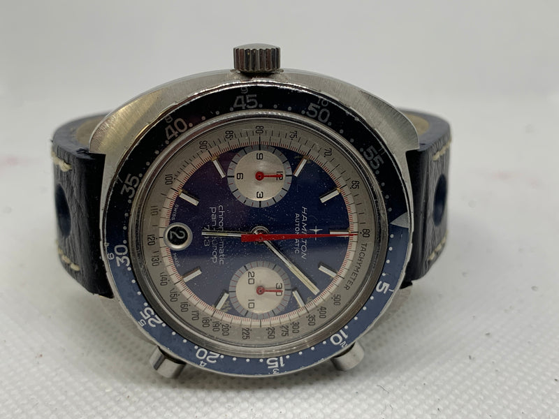 Hamilton Pan Europ 1969 Automatic Chrono-Matic Pan Europ 703 Chronograph RARE Heuer Cal.11
