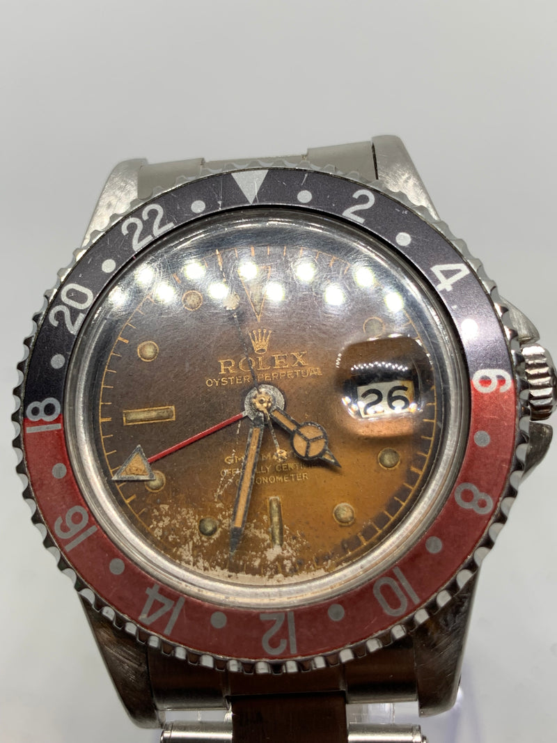 Rolex GMT-Master 1675 tropical brown gilt OCC PCG Dial