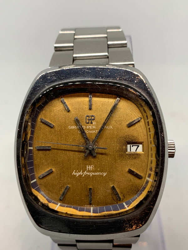 Girard Perregaux Vintage Gyromatic High Frequency Cal. 441-291 Steel Men's Watch