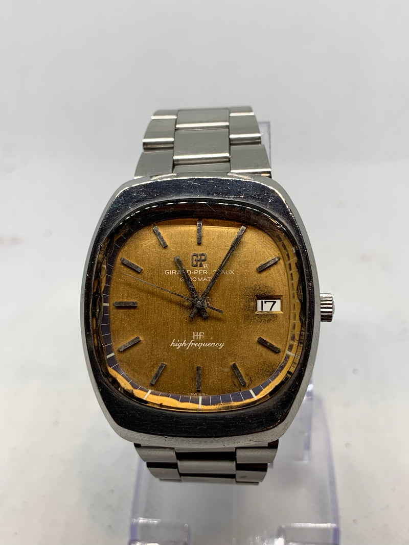 Girard Perregaux Vintage Gyromatic High Frequency Cal. 441-291 Steel Men's Watch