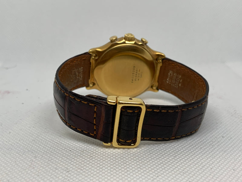 Ebel 1911 Chronograph Ref 8134901 18K Solid Gold Full Set