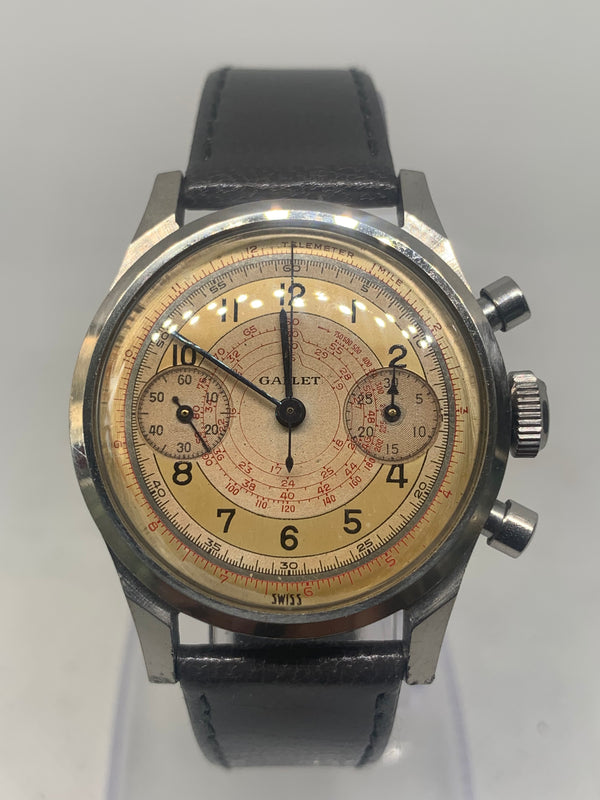 Gallet Multichron 30M Clamshell Excellent