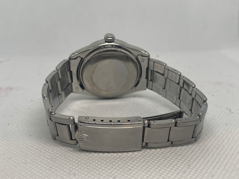 Rolex Oyster Perpetual 34 Blue Dial Ref 1003. Original Bracelet Ultra Rare 1520 Chronometer