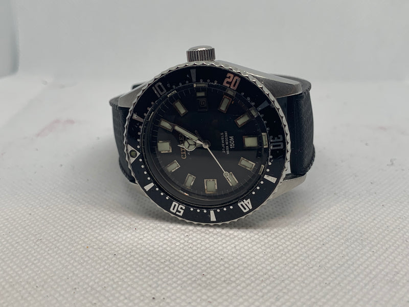 Citizen Diver Vintage Sub 70s automatic 40.5mm 150m steel case box Ref 4-820789Y