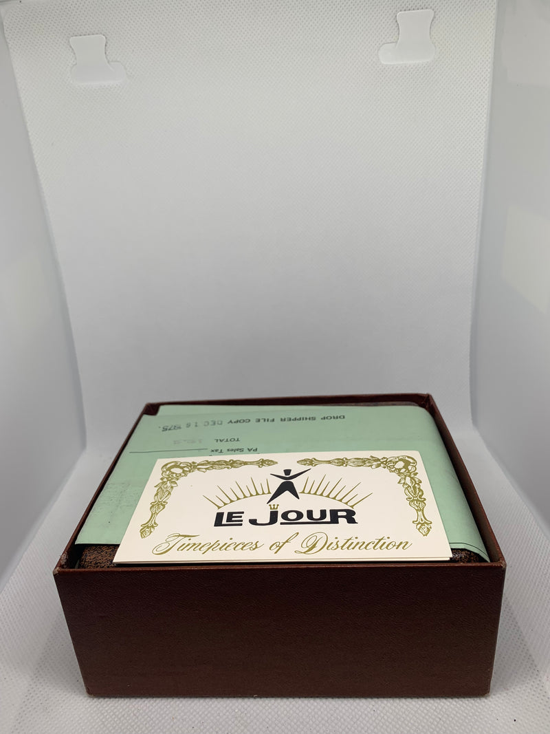 Lejour Flygraf Vintage watch Box and Papers Full Set Excellent condition