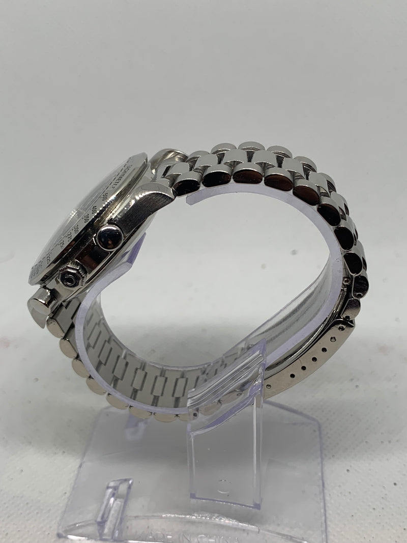 Omega Speedmaster Day Date Reference 3521.30 1990s Triple Date Automatic Blue Dial 39mm Case
