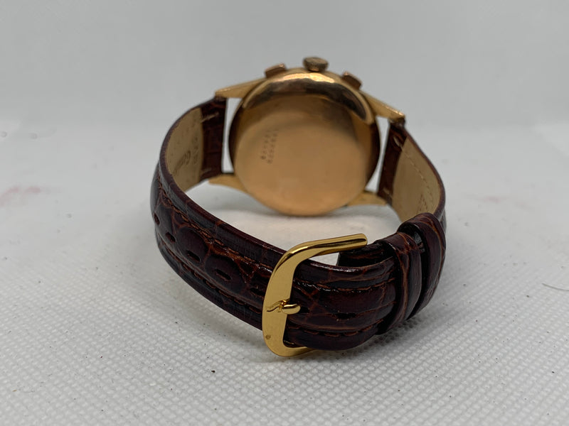 Universal Genève Compax Chronograph 124103 Solid 18K Rose Gold 37 mm