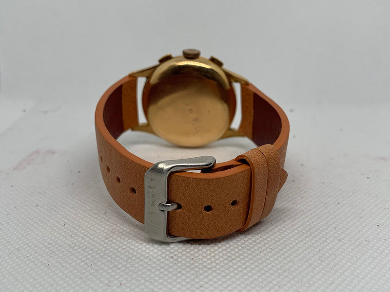 Chronographe Suisse Cie 2 Register Solid Gold 18k/750 Venus 170