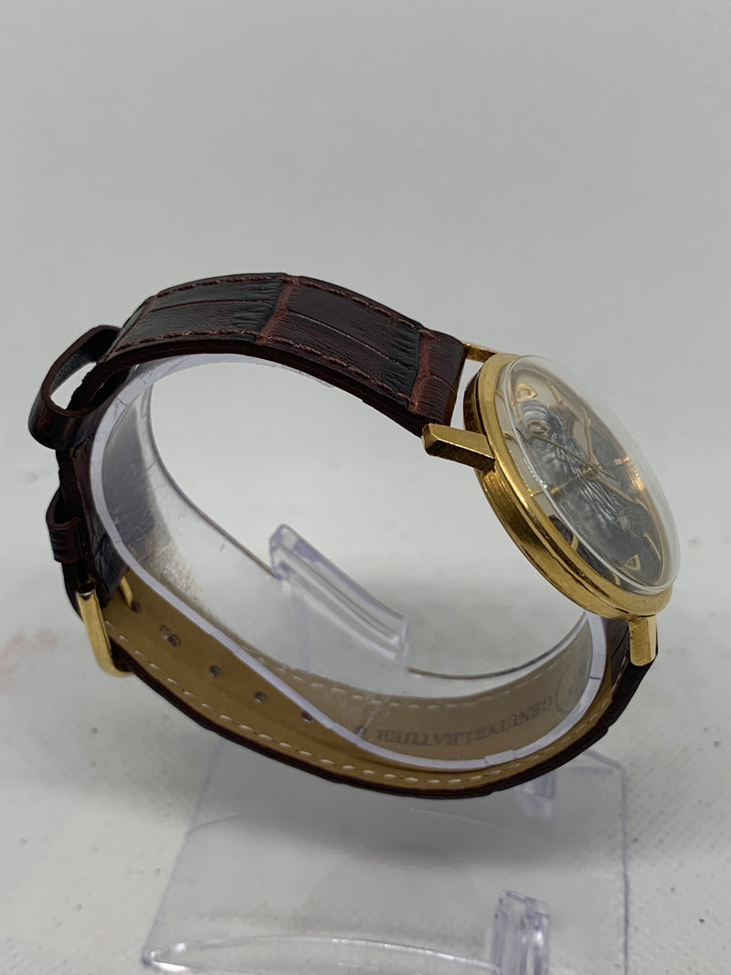 Omega Solid Gold Cloisonné Enamel Dial Eagle.
