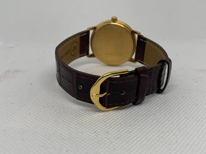 Omega Solid Gold Cloisonné Enamel Dial Eagle.