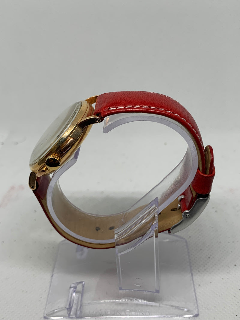 Lemania chronograph 18k solid gold vintage 50s.