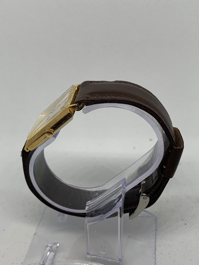 Jaeger-LeCoultre Tank Carre - Solid Gold 18k Unpolished Guilloche Case - Original Box