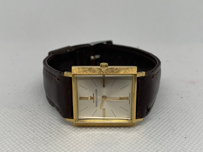 Jaeger-LeCoultre Tank Carre - Solid Gold 18k Unpolished Guilloche Case - Original Box