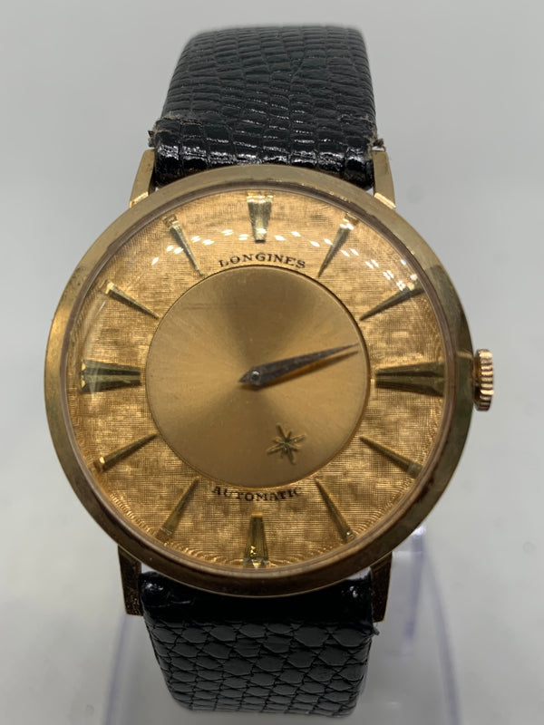 Longines 10K GF MYSTERY Dial Winding Watch c.1956 Cal 19.4
