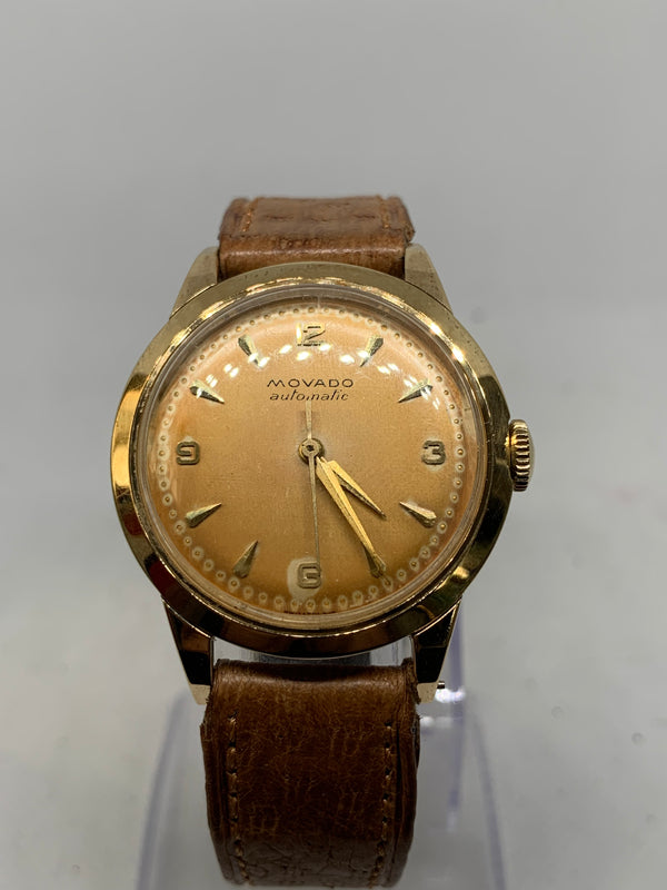 Movado Automatic 14K Solid Rose Gold Heavy Watch