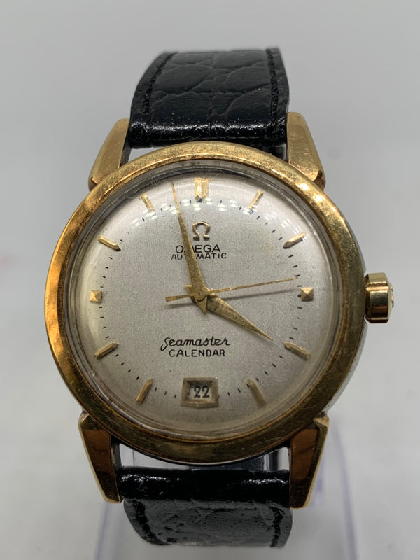 Omega Seamaster Calendar Gold Top Bumper Automatic Watch