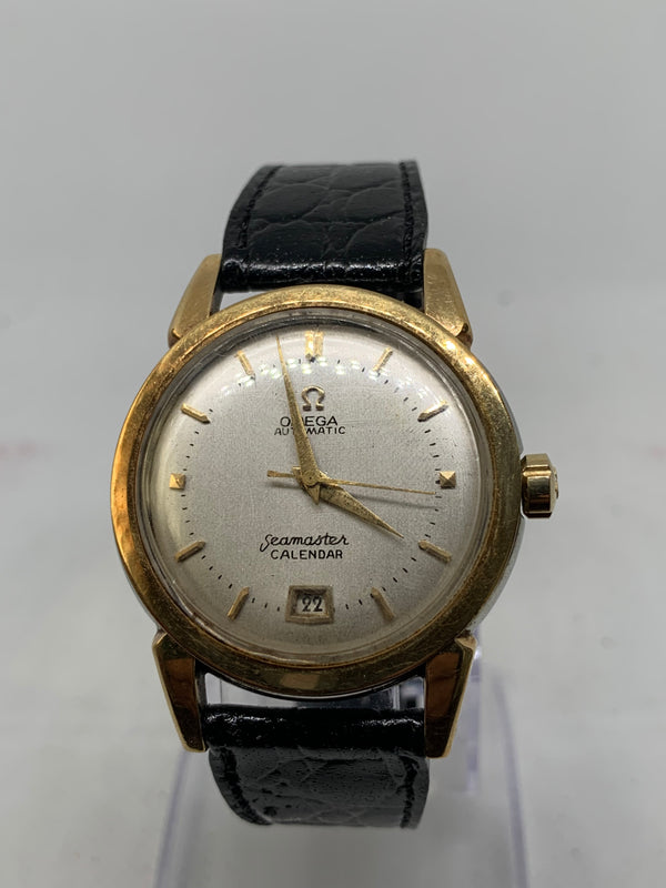 Omega Seamaster Calendar Gold Top Bumper Automatic Watch