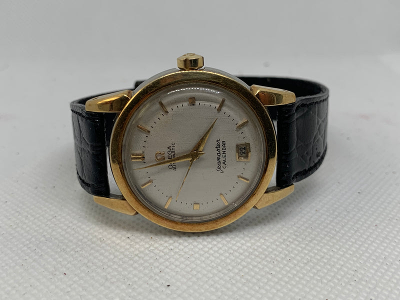 Omega Seamaster Calendar Gold Top Bumper Automatic Watch