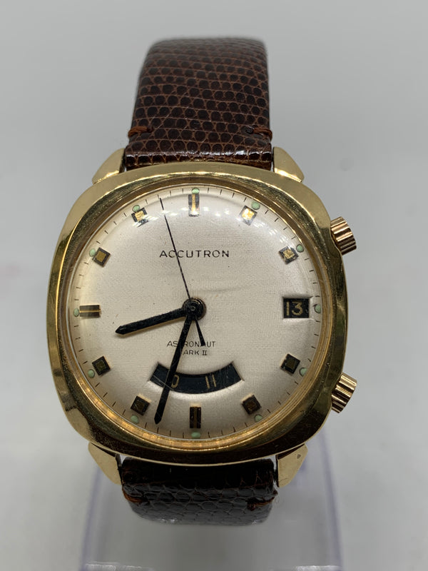 Bulova Accutron Astronaut 'Mark II' 14K Solid Gold Ca. 1970