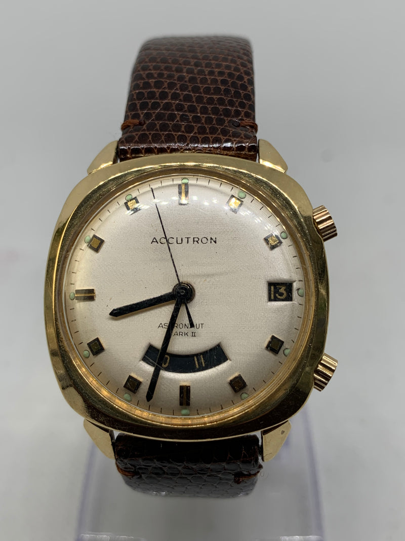 Bulova Accutron Astronaut 'Mark II' 14K Solid Gold Ca. 1970