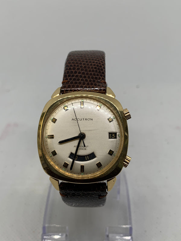Bulova Accutron Astronaut 'Mark II' 14K Solid Gold Ca. 1970