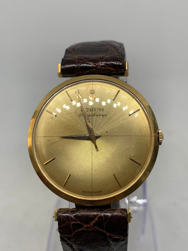 Corum Longchamp Solid 18K Gold Dress Watch Ca. 1960