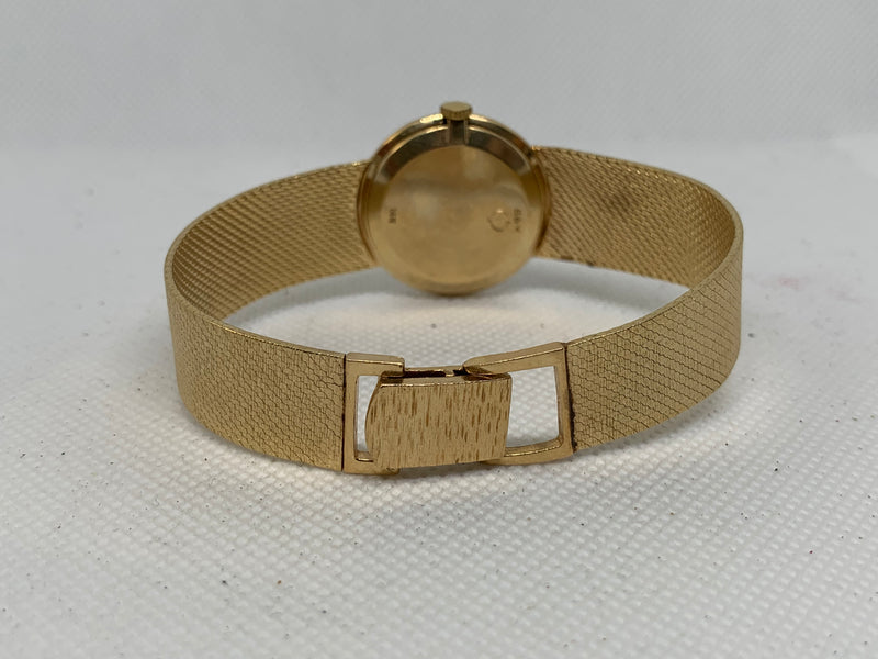 Baume & Mercier 14K Solid Gold Watch with Integrated bracelet unpolished