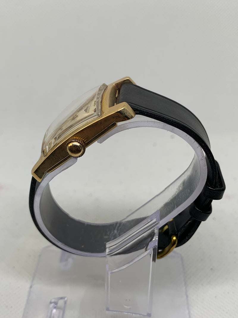 Longines Art Deco from 1950s 14K Solid Gold Large Tank Watch