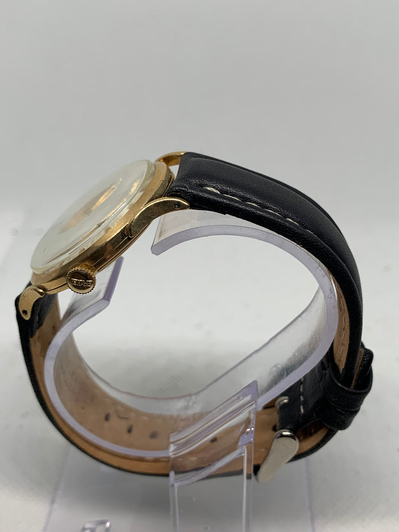 Baume & Mercier 14K Solid Yellow Gold Guilloche Dress Watch