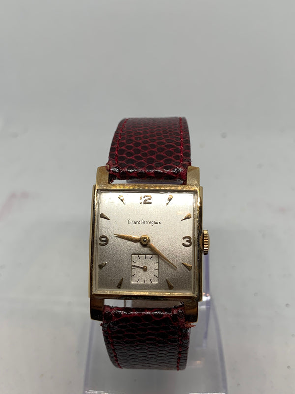 Girard Perregaux Tank Solid 14K Gold Watch