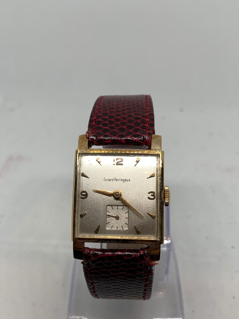 Girard Perregaux Tank Solid 14K Gold Watch