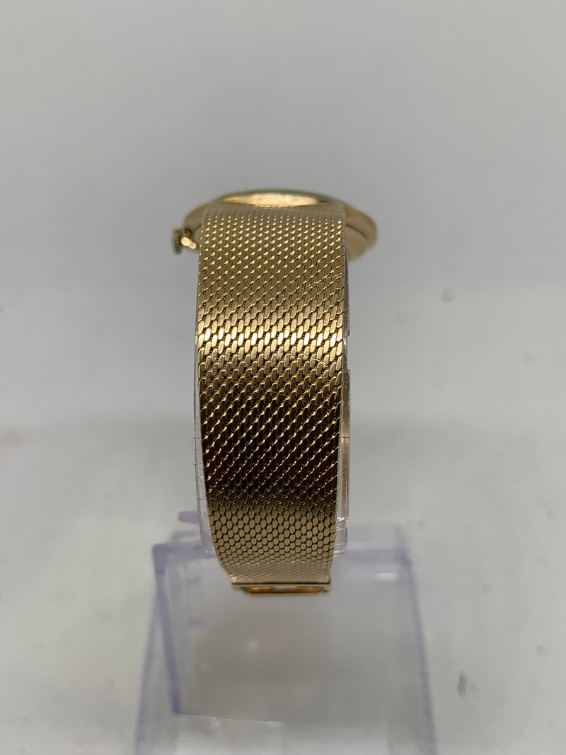 Baume & Mercier 14K Solid Gold Watch with Integrated bracelet unpolished