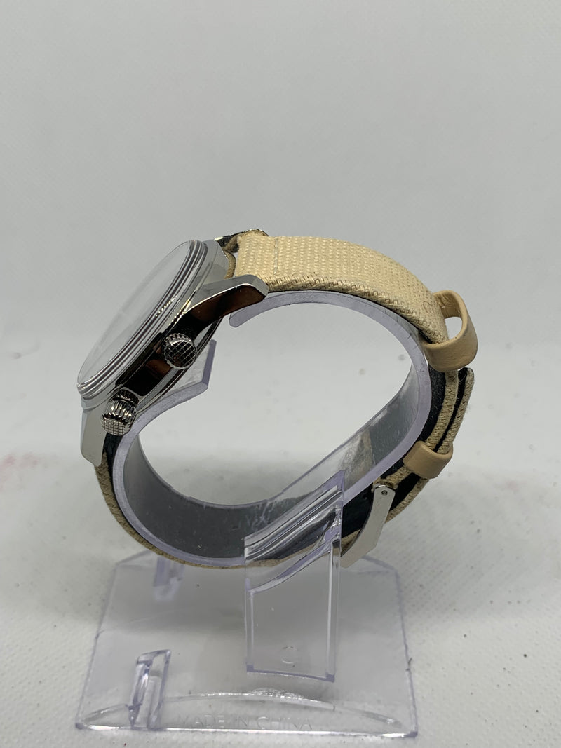Longines Legend Diver Automatic Beige Dial & Fabric Strap 42 mm Men's Watch L3.774.4.30.2 Full set