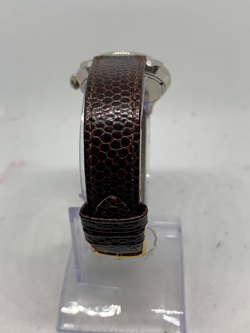 Bulova Diamond Solid 14K White Gold Genuine Diamonds Numbers SelfWinding Fancy Lug Vintage