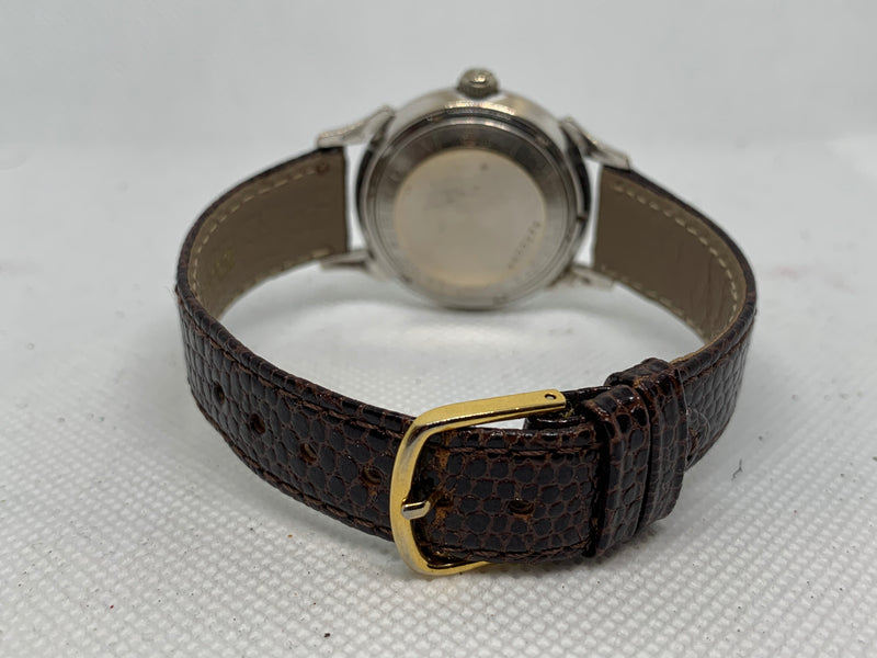 Bulova Diamond Solid 14K White Gold Genuine Diamonds Numbers SelfWinding Fancy Lug Vintage