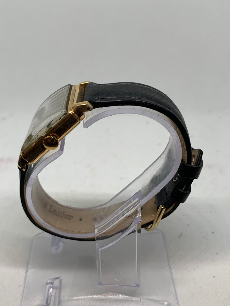 Longines Art Deco from 1950s 14K Solid Gold Tank Watch