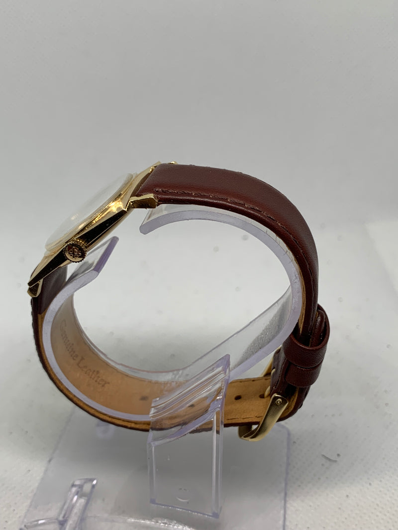 Zodiac Art Deco from 1950s 14K Solid Gold Watch Fancy Dial