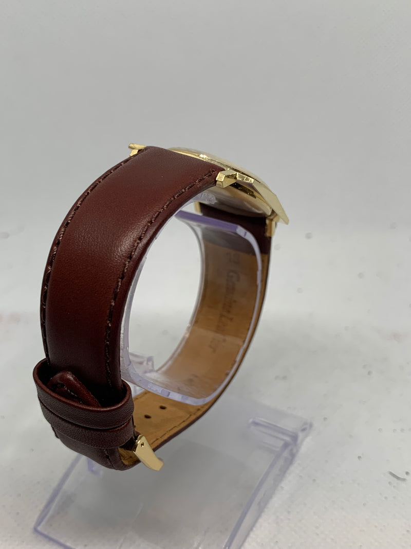 Zodiac Art Deco from 1950s 14K Solid Gold Watch Fancy Dial