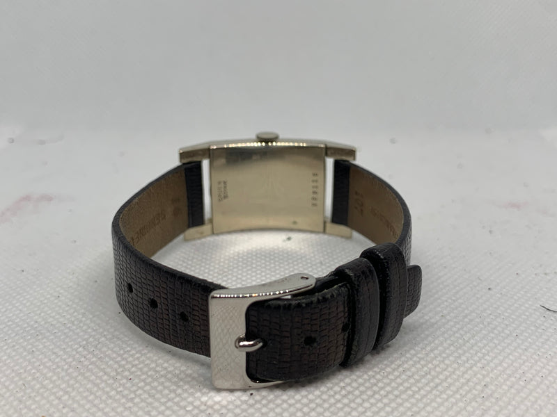Gruen Curvex Precision Solid 14K White Gold Art Deco Genuine Diamond Excellent Condition