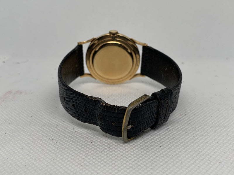 Baume & Mercier 14K Solid Yellow Gold Fancy Dial Dress Watch