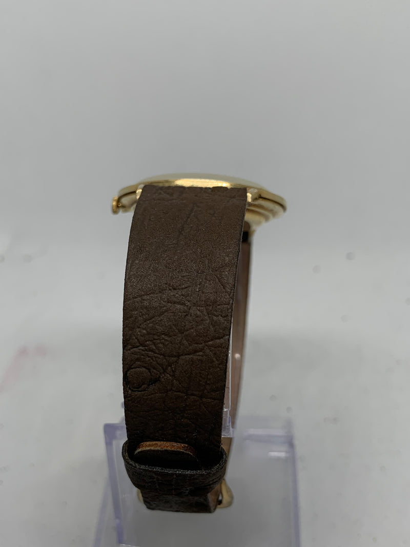 Longines from 1950s 14K Solid Gold Fancy Bevelled Case Watch