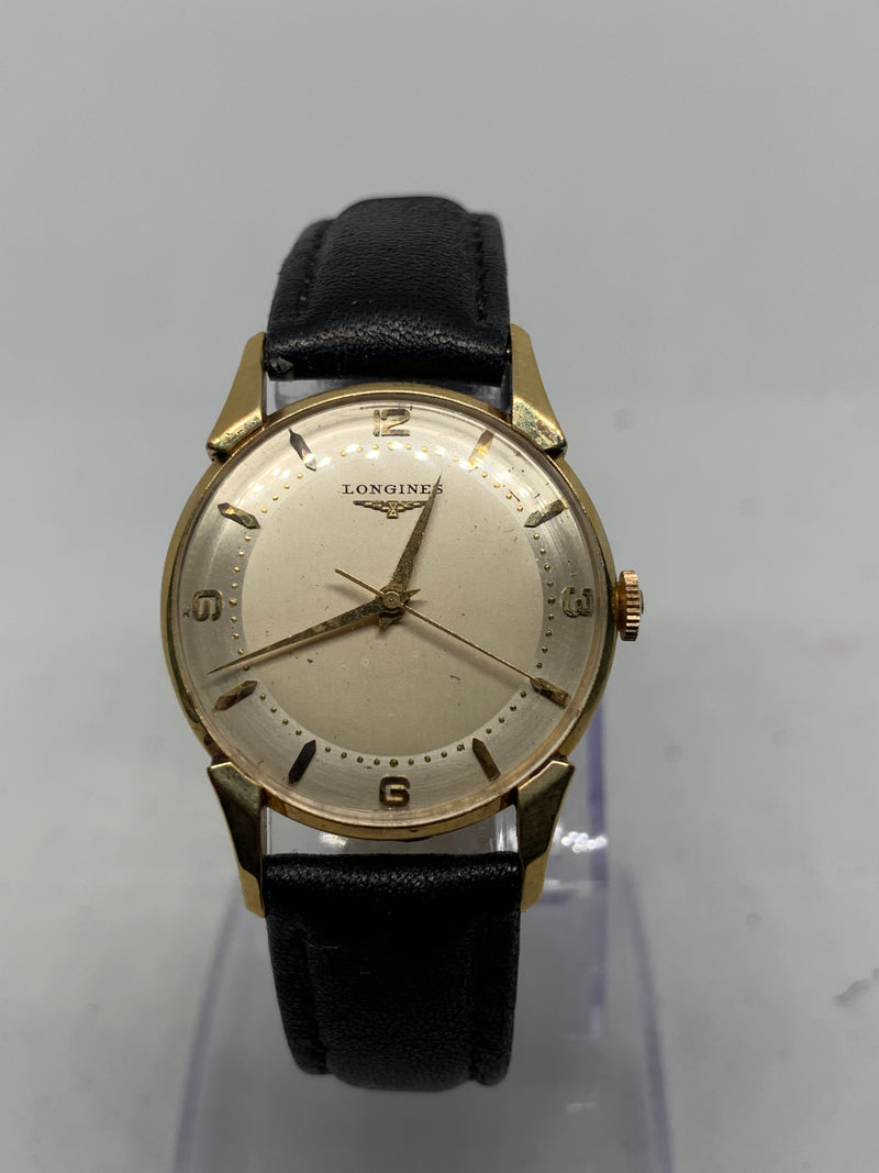 Longines Classic Dress watch from 1950s 14K Solid Gold