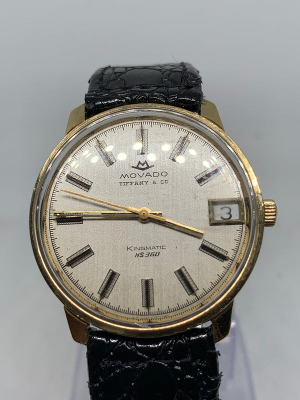 Movado Kinematic HS360 Sub Sea Tiffany and Co 14K Solid Gold Watch