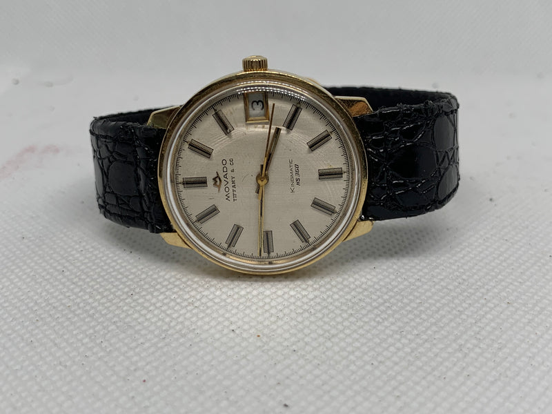 Movado Kinematic HS360 Sub Sea Tiffany and Co 14K Solid Gold Watch