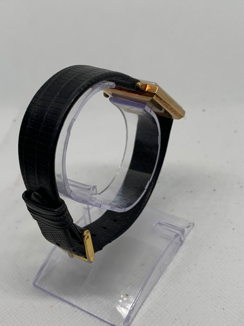 Juvenia 18Kt Rose Solid Gold 1950s Tank Watch